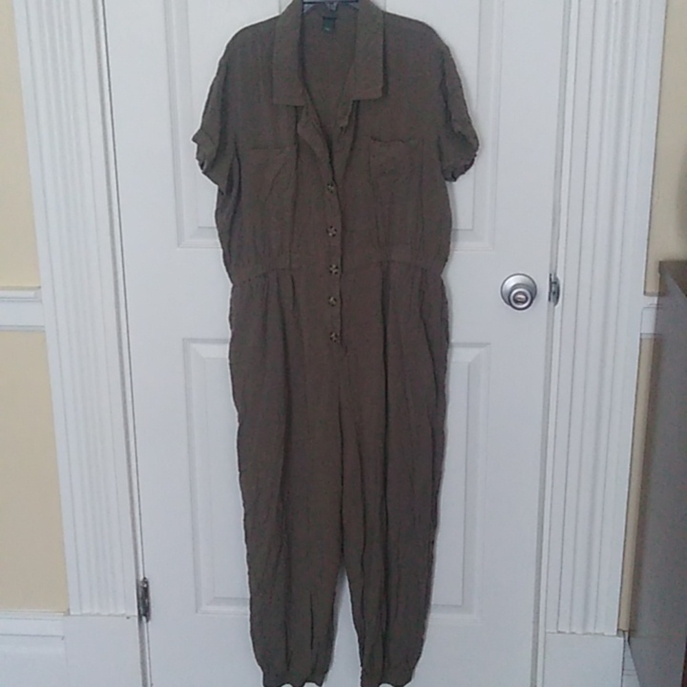 Olive Green Wild Fable Jumpsuit XL